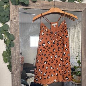 Allison Joy Brown and Black Patterned Cami